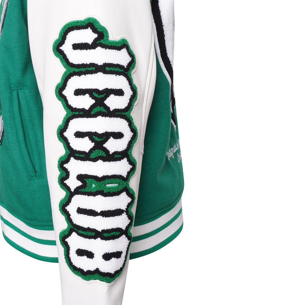 
                      
                        J Varsity Jacket.
                      
                    