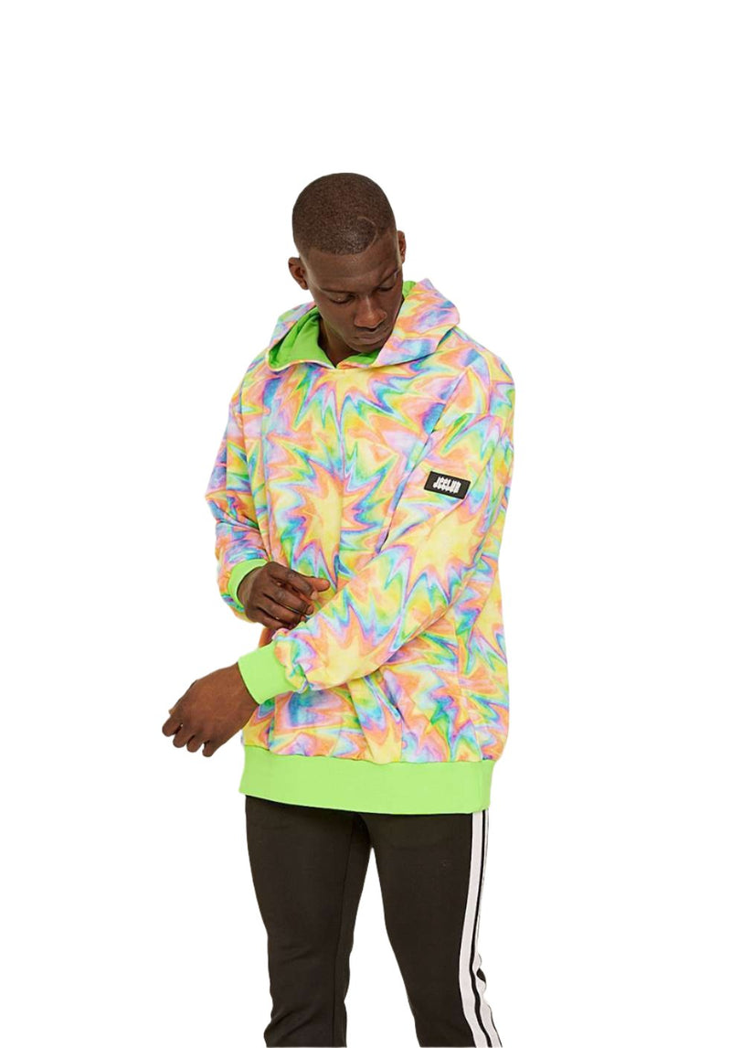 Cotton tie dye hoodie for men